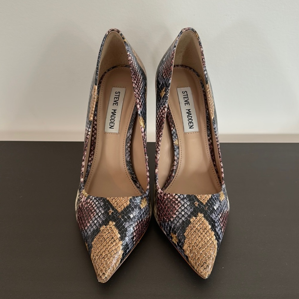 Steven Madden Heels Snake Skin